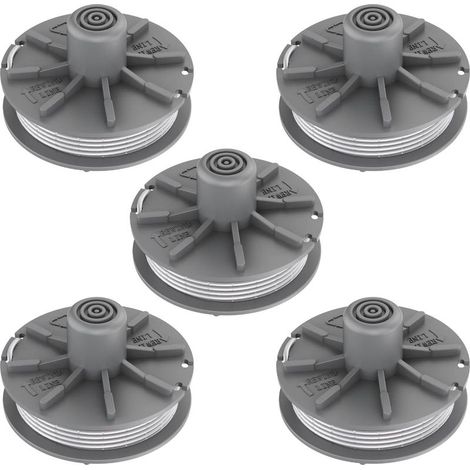 Carrete de repuesto para hilo de desbrozadora, 5307-20, carrete de repuesto para hilo de desbrozadora de 0,2 cm de diámetro, carrete de 6,1 m (5 unidades) (1/5)