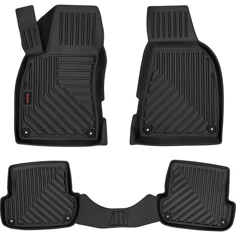 Alfombrillas de goma 3D para coche: Audi A4 B7 (cabrio, 2006-2008) - borde de 5 cm