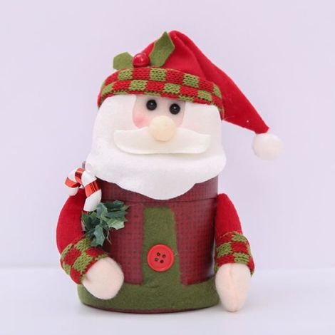 Boîte à bonbons motif Père Noël Renne Bonhomme de neige, rangement pour fêtes, décoration de table pour Noël, 1 pièce (1/4)