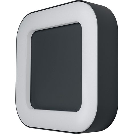 LED Applique et plafonnier, lampe pour l'extérieur, blanc chaud, 202,0 mm x 202,0 mm x 45,0 mm, ENDURA Carré noir 4058075205253 (1/5)