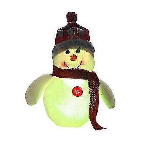Bonhomme de neige de Noël (1 pièce) - Jouet de Noël - Petit bonhomme de neige lumineux - Décoration de sapin de Noël à suspendre (1/2)