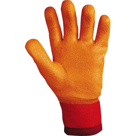 SIR SAFETY SYSTEM POLAR Gants de protection antifroid en PVC orange Taille 10 Lot de 12 paires