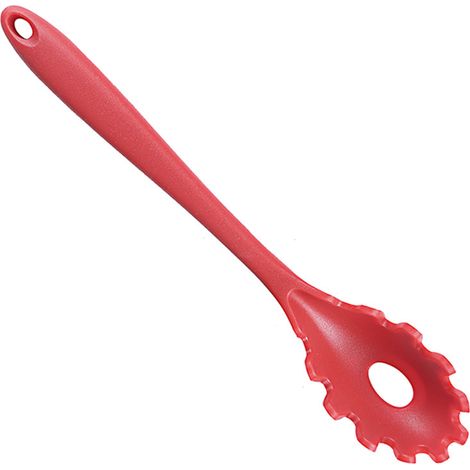 Fourchette À Spaghetti - Mélamine 100 % Sans BPA - Résistante Jusqu'à 120 °C - Trou De Suspension - 28 Cm - Rose - 1 Pièce (1/5)