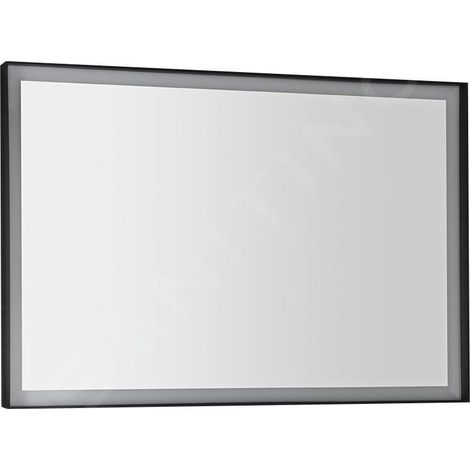 Sapho Sort LED - Mirroir avec éclairage LED, 1000x700 mm, noir mat ST100 (1/5)