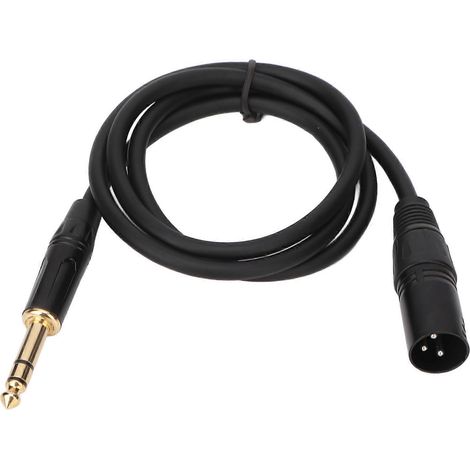 Câble 6,35 mm vers XLR mâle 3 broches, cordon stéréo 1/4 pouce à XLR pour micro et enceinte, usage scène (1/5)