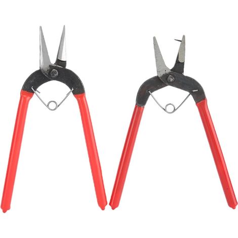 Jeu de pinces de bijoutier 2 pièces 16cm métal, pour bricolage (1/5)