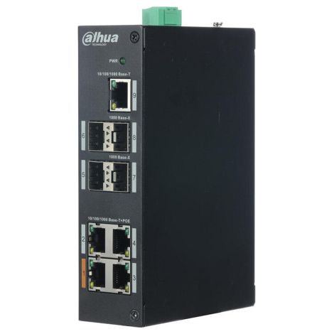 Dahua - Dh-pfs3409-4gt-v2 - Switch Poe 4 Puertos 10/100/1000 +1 Uplink Gigabit +4sfp 96w 802.3at Layer 2