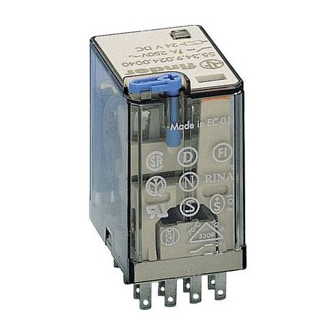 Finder 55.34.9.048.0000 Relais enfichable 48 V/DC 7 A 4 inverseurs (RT) 1 pc(s) Y529303 (1/2)