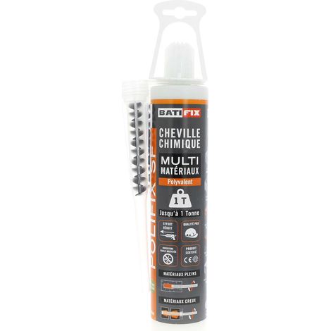 Scellement Chimique Polyester Polifix - 300ML - 2 Canules mélangeuses mm