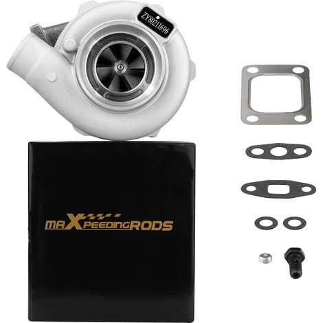 Turbocompresor, 500 CV de presión de sobrealimentación, hierro dúctil QT450-10, tamaño de turbina 74,2, entrada de aceite M121,25, compatible con motores de 4/6 cilindros. (1/5)