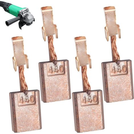 4 Pcs Cb 440 Charbons Moteur, Balais De Charbon En Cuivre Pour Cb440, Charbon Brosse Visseuse Ddf456, Balais Charbon 18 V/14,4 V Pour Moteur Dhp456/Ddf456/Bdf452/Dtd14 (1/5)