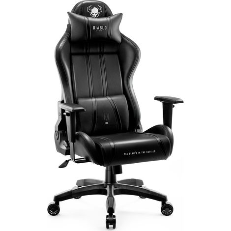 Gaming Stuhl Diablo X-One 2.0 Normal Size: Schwarz-Schwarz