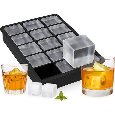 Tre stampi per cubetti di ghiaccio in silicone, da 3,5 cm di diametro. (1/5)