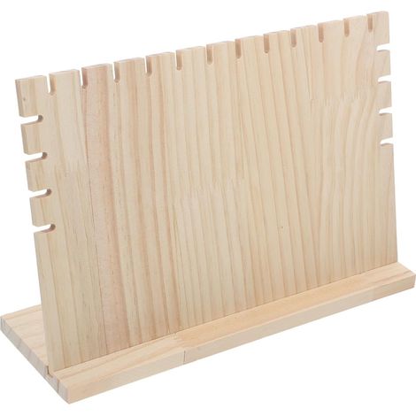 Présentoir à Colliers en Bois L Moyen, Support à Colliers Multifonction, Porte-bijoux Compact pour Rangement et Organisation de Bijoux, pour Maison et Boutique, Tour à Bijoux (1/5)