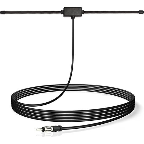 Antenne Voiture Intérieure Autoradio FM AM Amplifiée Adaptateur DIN (1/5)