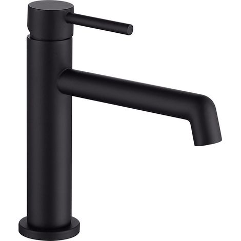 Kibath Grifo de Lavabo monomando OSO acabado NEGRO mate fabricado en latón (1/4)