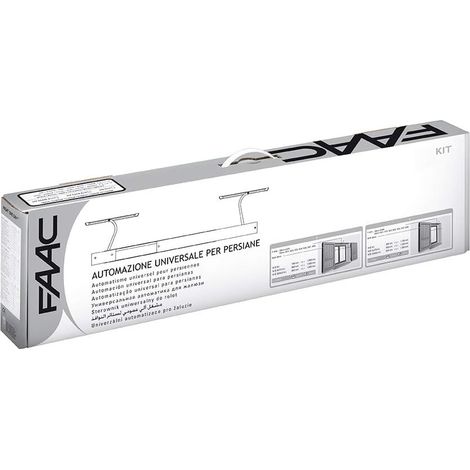 Kit d'automatisation universel FAAC N2D AUTO 105775 pour volets à 1/2 vantail, blanc