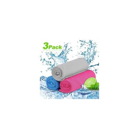 Kühlende Sporthandtücher (3er-Set) – Mikrofaser – für Yoga/Reisen/Klettern/Golf/Fußball/Tennis/Outdoor-Sportarten (1/5)