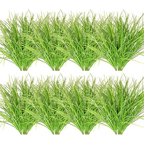 Herbe Artificielle - Résistante Aux UV - Pour Extérieur Et Intérieur - 8 Faisceaux - Décoration De Jardin Balcon Fenêtre (1/5)