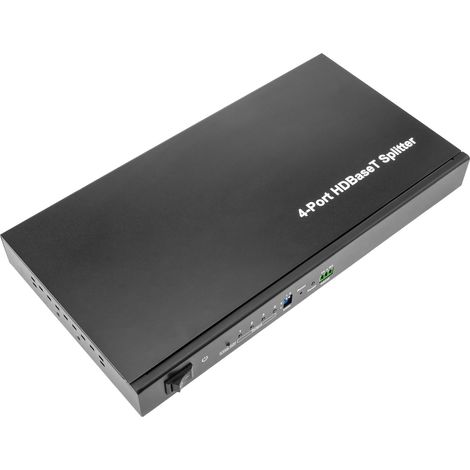 BeMatik - Extensor HDMI UltraHD 4K 2K FullHD 1080p Cat.5e Cat.6 compatible con HDBaseT HDBT 100m - Transmisor 4 puertos