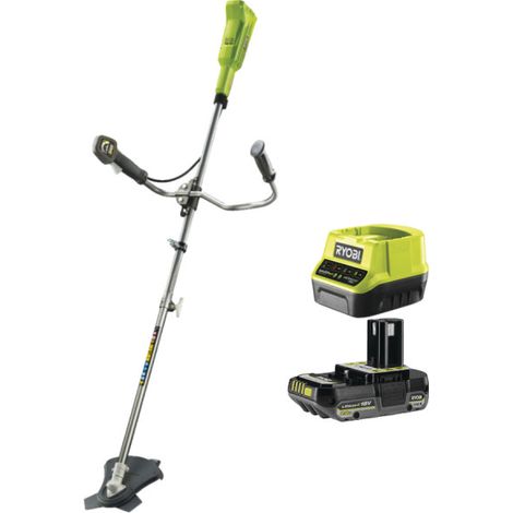 Pack RYOBI Débroussailleuse OBC1820B - 18V One+ - 1 Batterie 2.0Ah - 1 Chargeur rapide