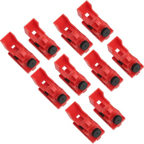 Packung mit 10 aufsteckbaren Sicherungsautomaten für Netzschalter, aus technischem Kunststoff, für Griffe mit weniger als 16,5 mm Durchmesser (1/5)