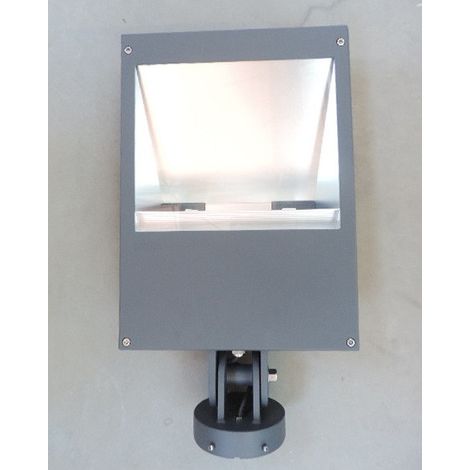 Projecteur extérieur iodure 250W asymétrique graphite 570x315x120mm pour lampe à decharge culot Fc2 (non incl) IP65 Bega (1/3)