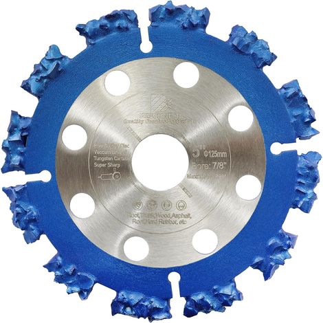 Disque de scie multi lame à tronçonner 125 mm - Disque à tronçonner en métal dur Laube 22,23/15,875 MM pour troncs, racines, bois, caoutchouc dur, plastique (1/5)
