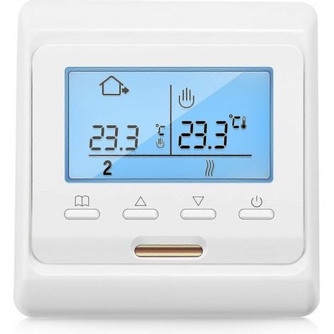 Thermostat programmable LCD 16 A 230 V pour chauffage au sol (1/5)