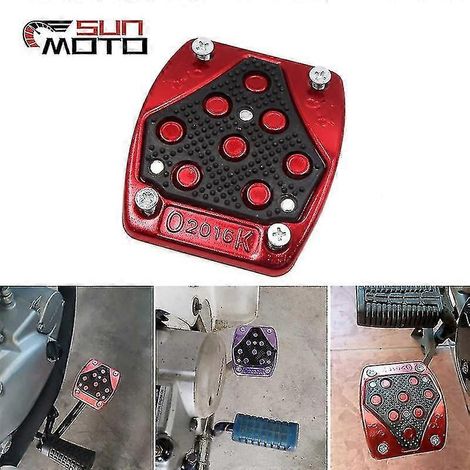 Repose-pieds antidérapant universel pour moto, multicolore, en alliage d'aluminium. (1/4)