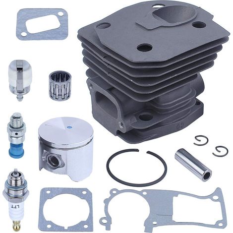 Adefol Kit de cylindre avec piston et valve de décompression 44MM pour moteur de tronçonneuse Husqvarna 350 346 351 353 (1/5)