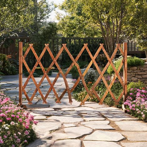 Arche de jardin marrón claro en madera de Abeto 183 x 0,7 x 60 cm (1/5)