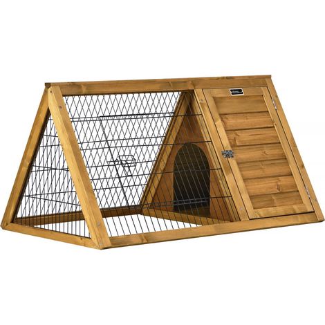 Hühner- Kaninchenstall "Biscotte" – 100 x 62 x 52 cm – Braun