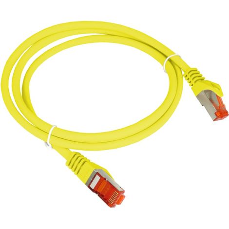 Patchkabel F/UTP Kat. 6 PVC 1,0 m gelb alantec (1/4)
