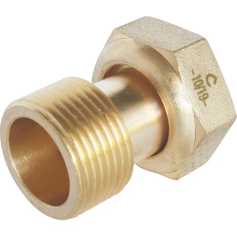 Raccord 2 pièces pour compteur - Ecrou 20/27 / Mâle 15/21