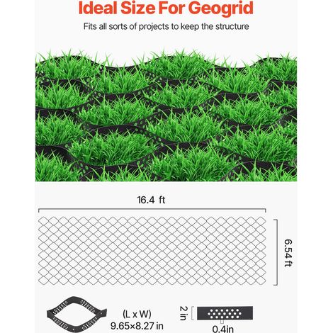 Stabilisateur de Gravier - 5x1 - 98 m Grille de Stabilisation de (1/5)
