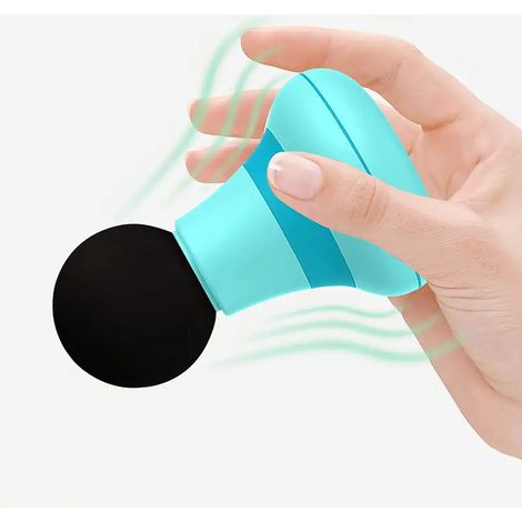 Pistolet de massage électrique portable (bleu) avec 6 niveaux de vibration, appareil de massage fitness, masseur corporel (1/5)