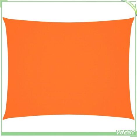 Voile de parasol - FAFEICY - 135706 - Rectangulaire 3x4,5 m - Oxford PU imperméable - Orange (1/5)
