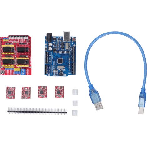 Kit d'extension CNC Shield avec pilote A4988 pour moteur pas-à-pas, compatible imprimante 3D V3 V4 et graveuse, pièces et accessoires. (1/5)