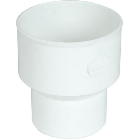 Nicoll – Réduction concentrique Ø100/80 en PVC blanc – Raccord de robinetterie pour descente – Fixation rapide – Usage professionnel