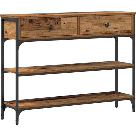 Maison Exclusive - Mesa Consola Madera vieja 100 x 25 x 75 cm Mad