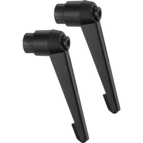 Poignée de Serrage à Levier Réglable Rapide Rotatif M12 2Pcs Avec Filetage Femelle, pour Machines-Outils, Noir (1/5)