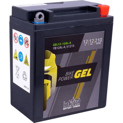 Batterie moto POWER Bike GEL YB12AL-A 12v 12ah 210A (1/4)