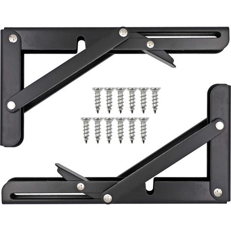 Support d'étagère pliable, étagère murale pliable, robuste et pliable