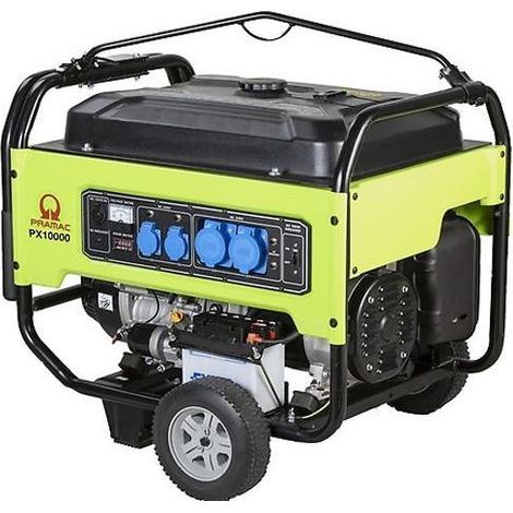 PX10000 - GRUPPO ELETTROGENO PROFESSIONALE AVVIAMENTO ELETTRONICO E STRAPPO CON RUOTE MONOFASE A BENZINA 9,3 KW 230 V - PRAMAC