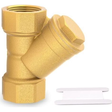 1pcs Brass 3/4 Female Y Strainer Mesh Filter Valve for Water Oil Separation (1/5)