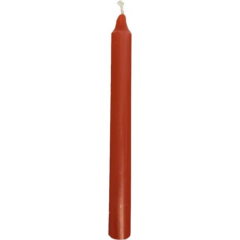 Bougie teintée dans la masse rouge