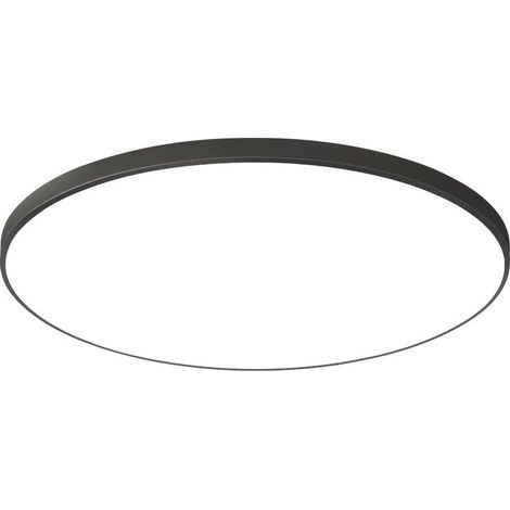 Plafonnier rond ultra fin étanche pour salle de bain balcon chambre couloir diamètre 30cm 24W blanc (1/5)