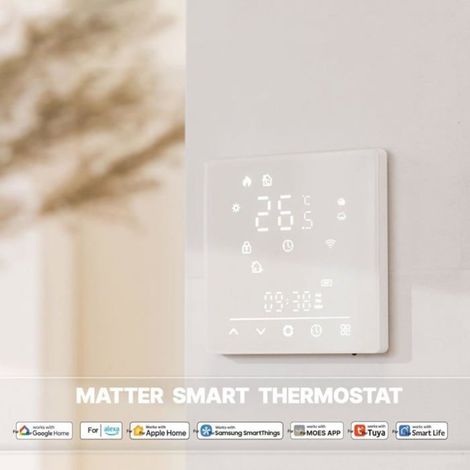 Thermostat Intelligent - Wifi - Écran Tactile - Station Météo Intégrée - 1 Pièce (1/5)