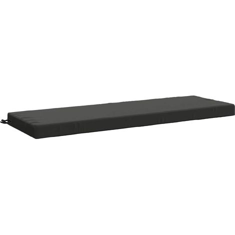 vidaXL Cuscino per panchina SOEST 100% Poliestere Antracite